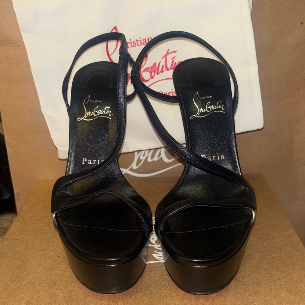 Christian Louboutin Black Platform Heels